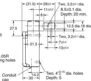 OMRON D4NH - Shaft Type with 1 Conduit - 3