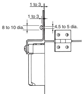 OMRON D4NH - Switch Mounting Holes - 4