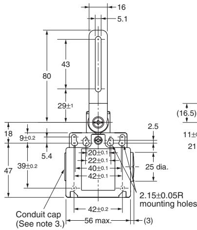 OMRON D4NH - Arm Lever Type with 1 Conduit - 4
