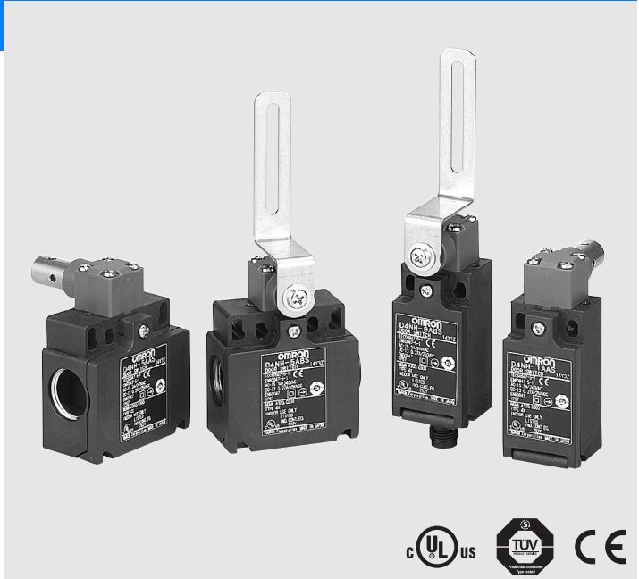OMRON D4NH - New series Safety-door Hinge Switch Designed for race saving guaring in Machines and safety Equipment - 1