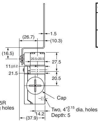 OMRON D4NH - Arm Lever Type with 1 Conduit - 5