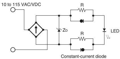 OMRON D4NL - Internal Circuit Diagram - 1