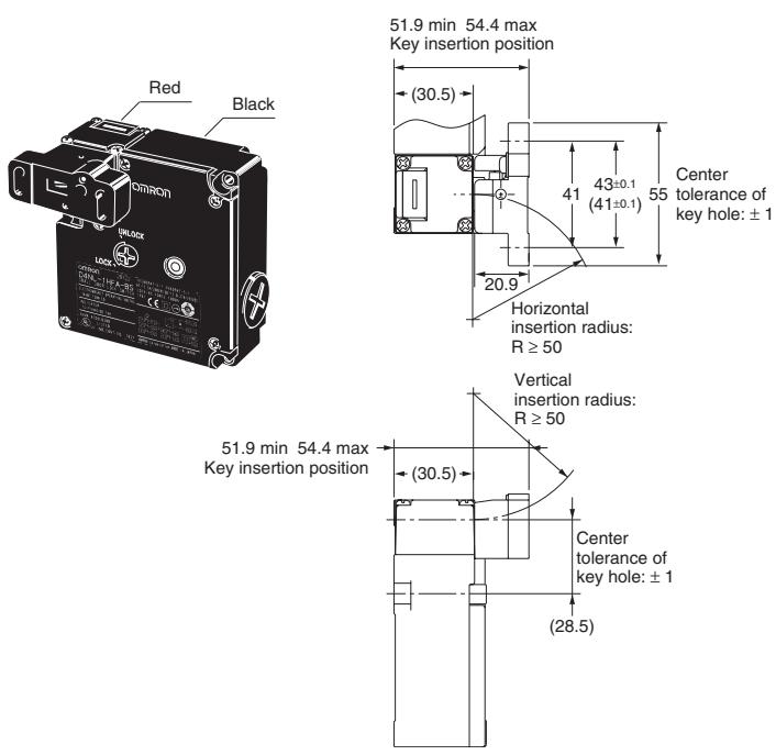 OMRON D4NL - With Operation Key Inserted - 4