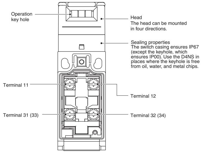 OMRON D4NS - Structure - 1