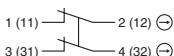 OMRON D4NS - Contact arrangement - 6