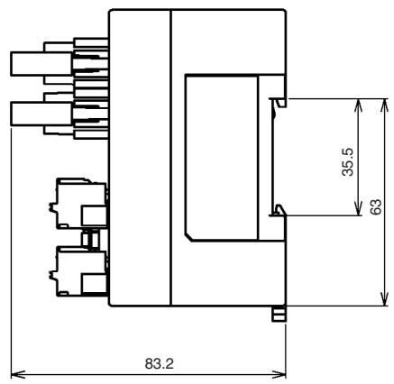 OMRON DEVICENET SAFETY - 5-3-6 Dimensions - 2