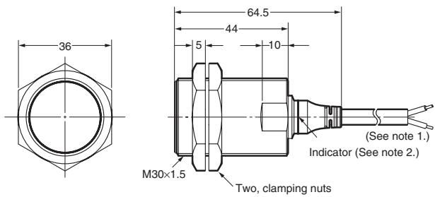 OMRON E2A - DC 3-wire models - 5