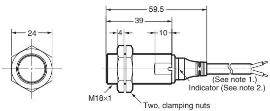 OMRON E2A - DC 3-wire models - 4