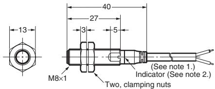 OMRON E2A - DC 3-wire models - 2