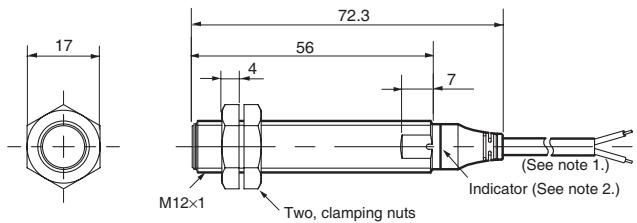 OMRON E2A - Pre-wired Models (Non-shielded) - 7