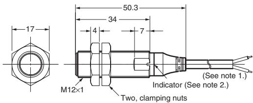 OMRON E2A - DC 3-wire models - 3