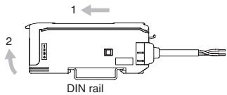 OMRON E2C-EDA - Installing and Removing Amplifier Units Installing Amplifier Units - 2