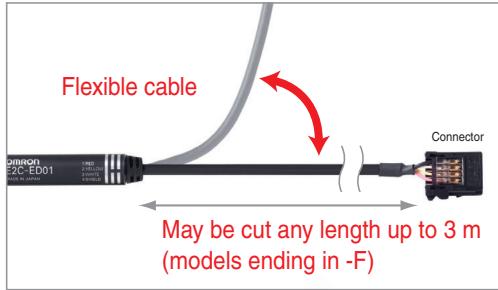OMRON E2C-EDA - Flexible Cables Provided as a Standard Feature - 1