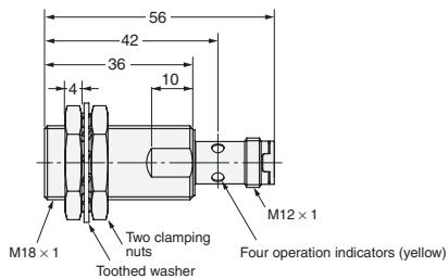 OMRON E2FM - M12 Connector Models - 4