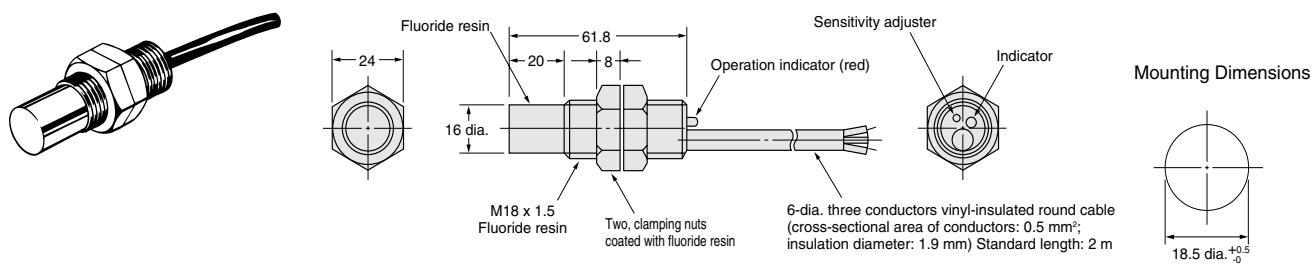 OMRON E2KQ-X - Dimensions - 1