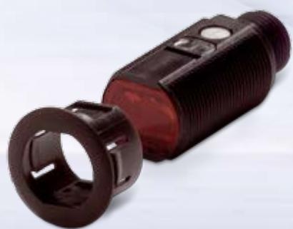 OMRON E3F - E3FZ easy mounting sensor in short M18 plastic housing - 1