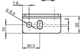 OMRON E3NT-R - 3-4-4 Adapter bracket E39-EL2 (order separately) - 3