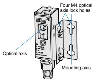 OMRON E3S-67 - Optical axis locking hole - 1