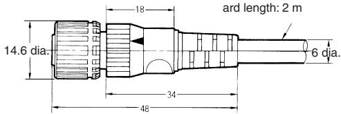 OMRON E3S-A - Plug (for E3S-A Connector type) - 3