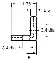 OMRON E3S-A - Close Mounting Plate (for E3S-A Connector Type) E39-L60 - 3