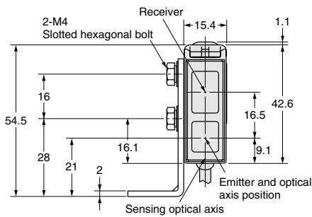 OMRON E3S-CL - Dimensions (Unit: mm) - 4
