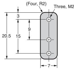 OMRON E3T - Mounting Brackets for Side-view Models - 22