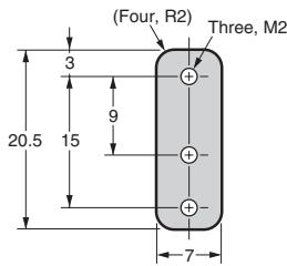 OMRON E3T - Mounting Brackets for Side-view Models - 6