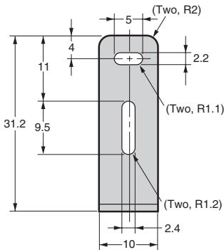 OMRON E3T - Mounting Brackets for Side-view Models - 4