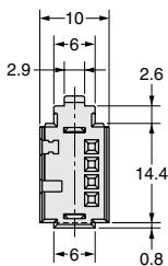 OMRON E3X-DA-N - Amplifier Unit Connectors - 2
