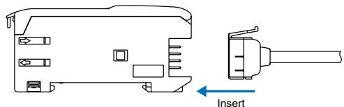 OMRON E3X-DA-N - Connector installation - 1