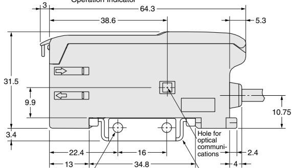 OMRON E3X-DA-N - Amplifier units with Cables, Water-resistant Models - 8