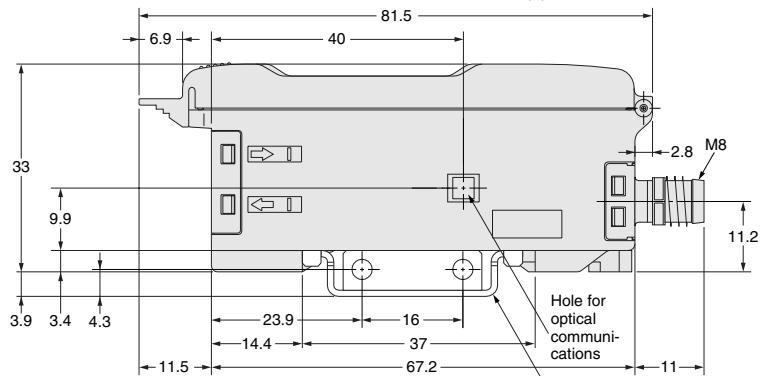 OMRON E3X-DA-N - Amplifier units with Cables, Water-resistant Models - 21