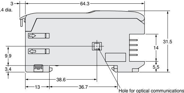 OMRON E3X-DA-N - Amplifier units with Cables, Water-resistant Models - 14
