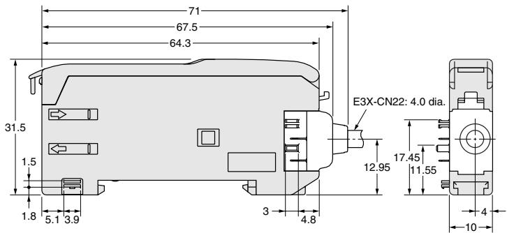 OMRON E3X-DA-N - Amplifier units with Cables, Water-resistant Models - 30