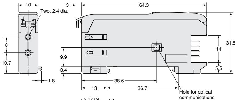 OMRON E3X-DA-N - Amplifier units with Cables, Water-resistant Models - 27