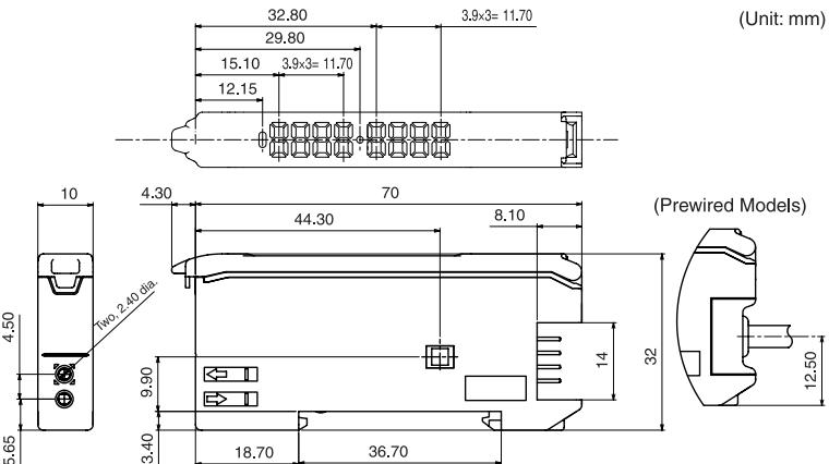 OMRON E3X-DA-S - Dimensions - 1