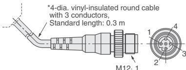 OMRON E3ZM - M12 Pre-wired Connector - 1
