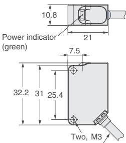 OMRON E3ZM - Through-beam Models - 3
