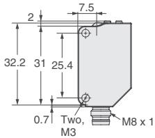 OMRON E3ZM - Through-beam Models - 8