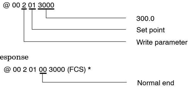 OMRON E5AK - - Set the set point to "300.0" - 1