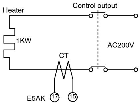 OMRON E5AK - How to calculate the heater burnout set value - 1