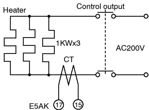 OMRON E5AK - How to calculate the heater burnout set value - 2