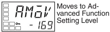 OMRON E5AN-H - ■ Moving to the Advanced Function Setting Level - 3