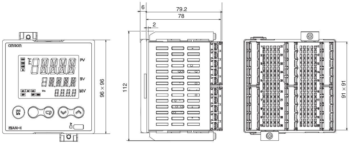 OMRON E5AN-H - 2-1-1 Dimensions - 2