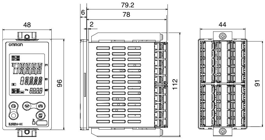 OMRON E5AN-H - 2-1-1 Dimensions - 3