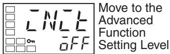 OMRON E5AN-H - ■ Moving to the Advanced Function Setting Level - 4