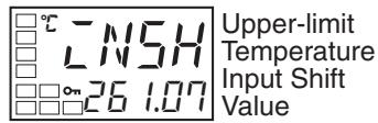 OMRON E5AN-H - Example of a 2-point Temperature Input Shift - 2