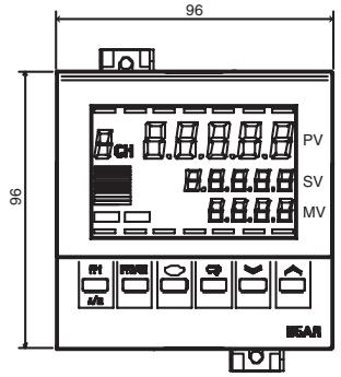 OMRON E5AR - 3-1-2 External Dimensions - 1