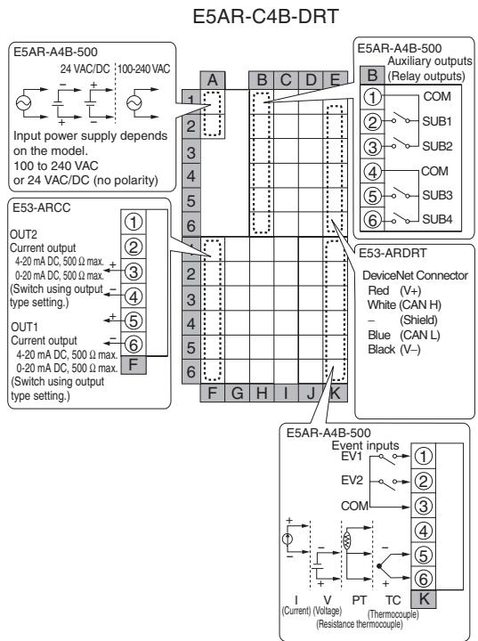 OMRON E5AR - 3-2-1 Connections - 2