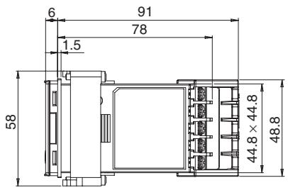 OMRON E5CN-H - 2-1-1 Dimensions - 2